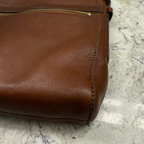 Fossil Felicity Crossbody Brown Leather bag adjustable strap -cp - Picture 6 of 8
